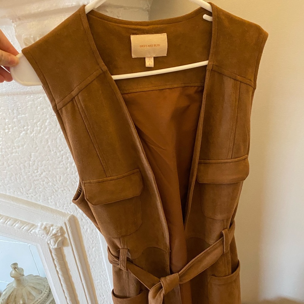 Skies are Blue Tied Vest